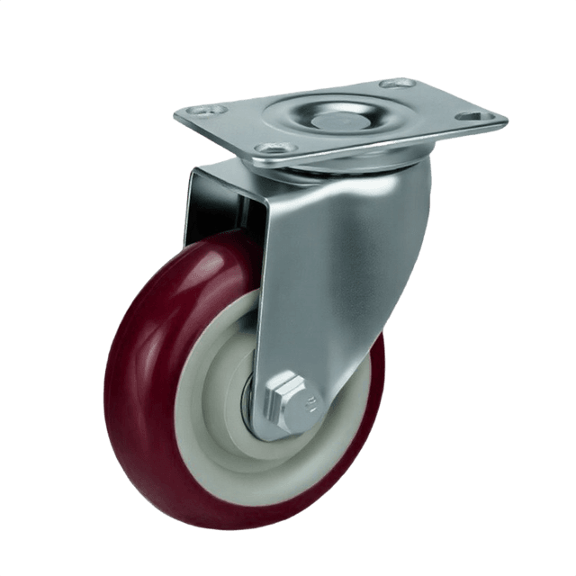 Medium Duty PVC Castor Wheel — 3" Swivel